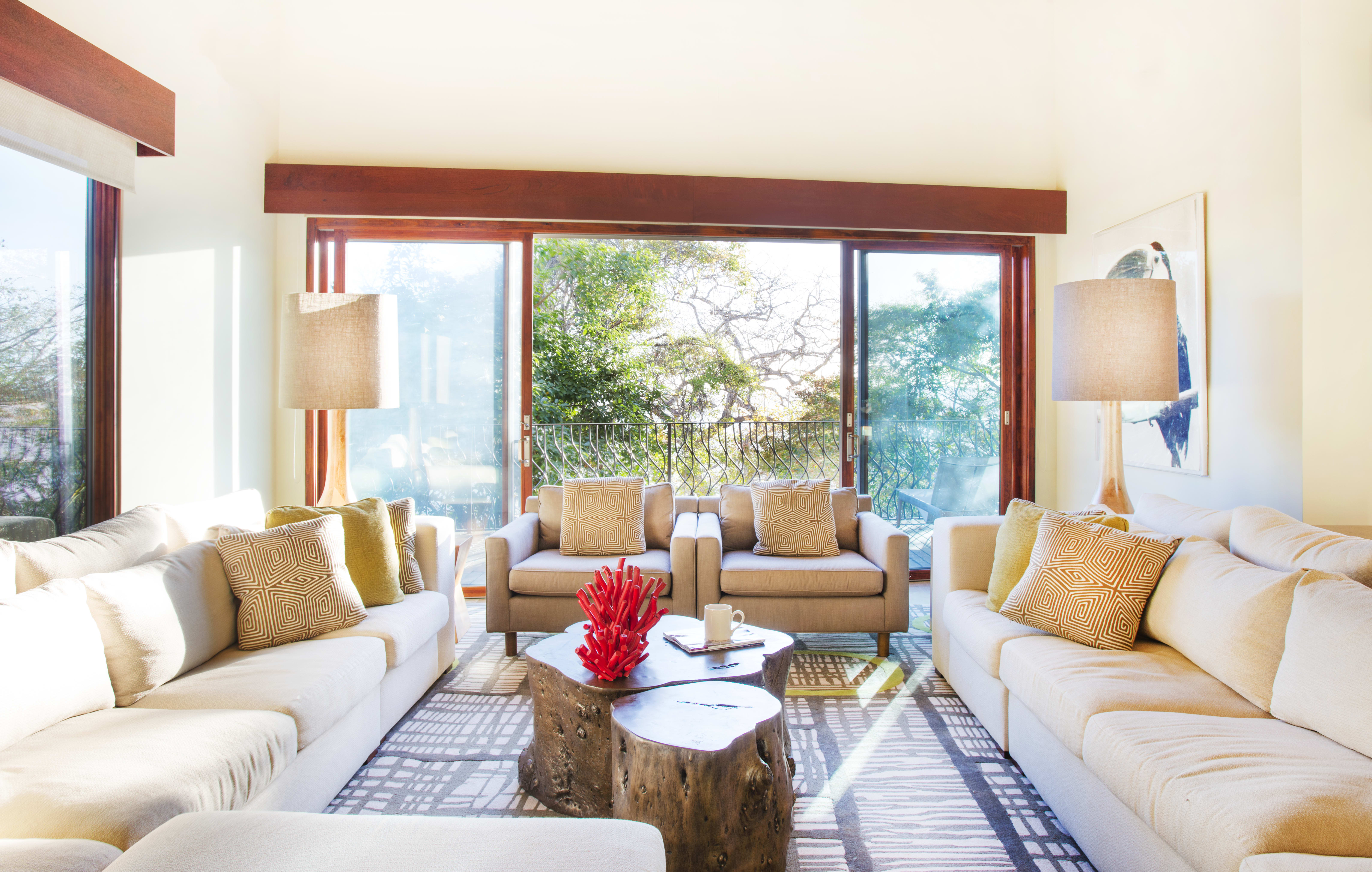 Living room in private home in Peninsula Papagayo, Costa Rica