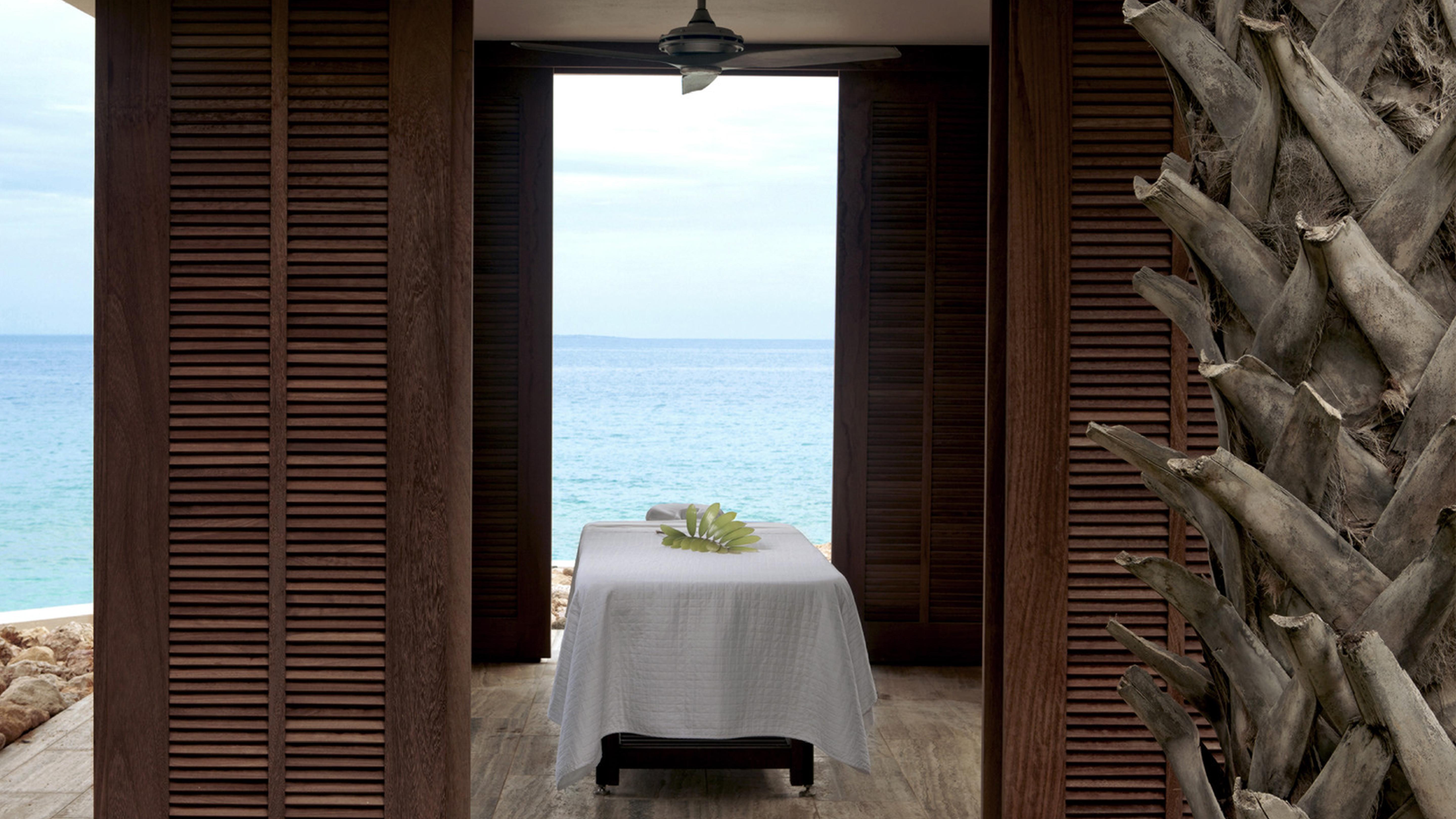 Private massage room by the beach in Anguilla.