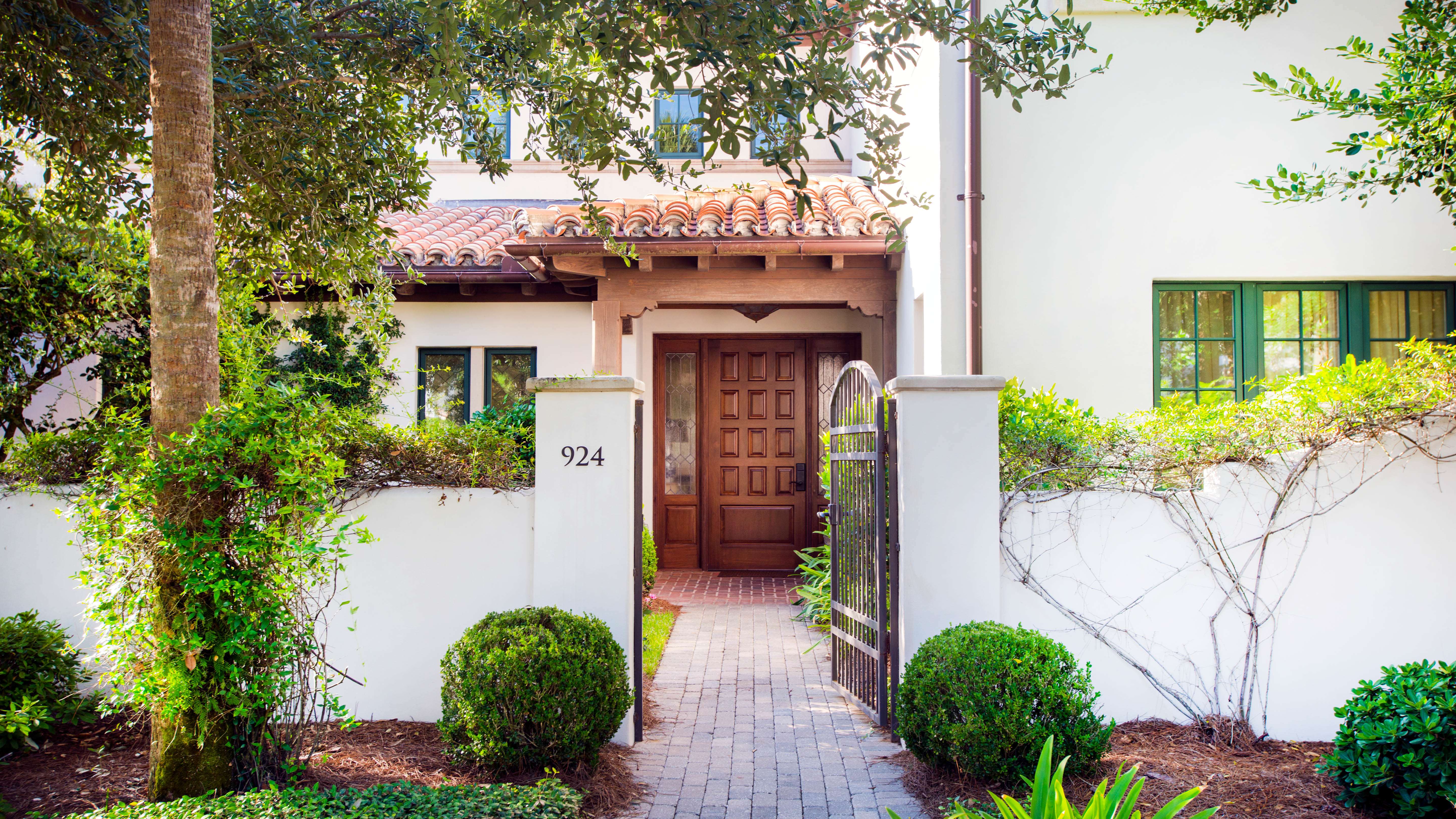 Entrance to a private home in Sea Island, Georgia.