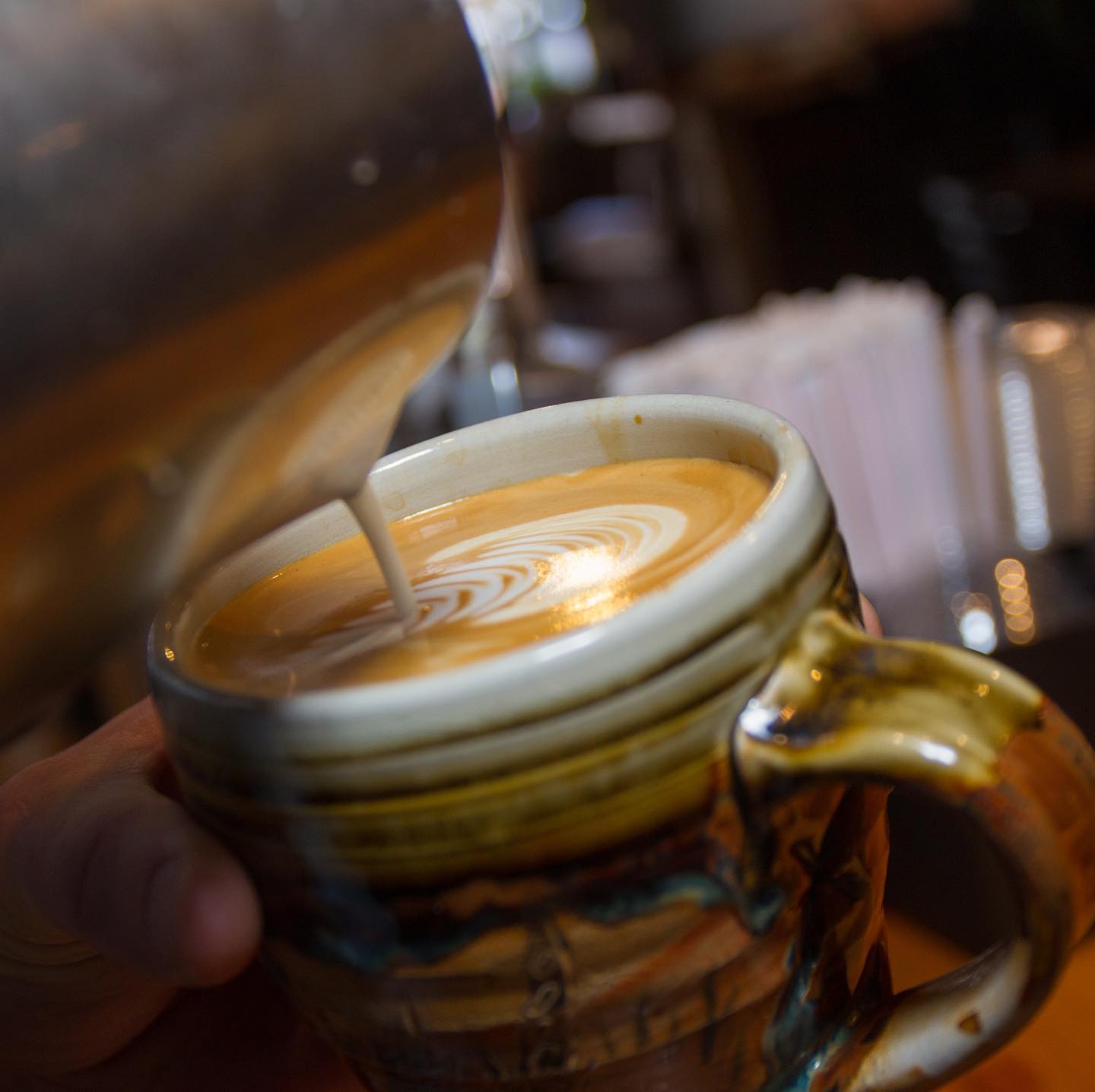 A cup of espresso.