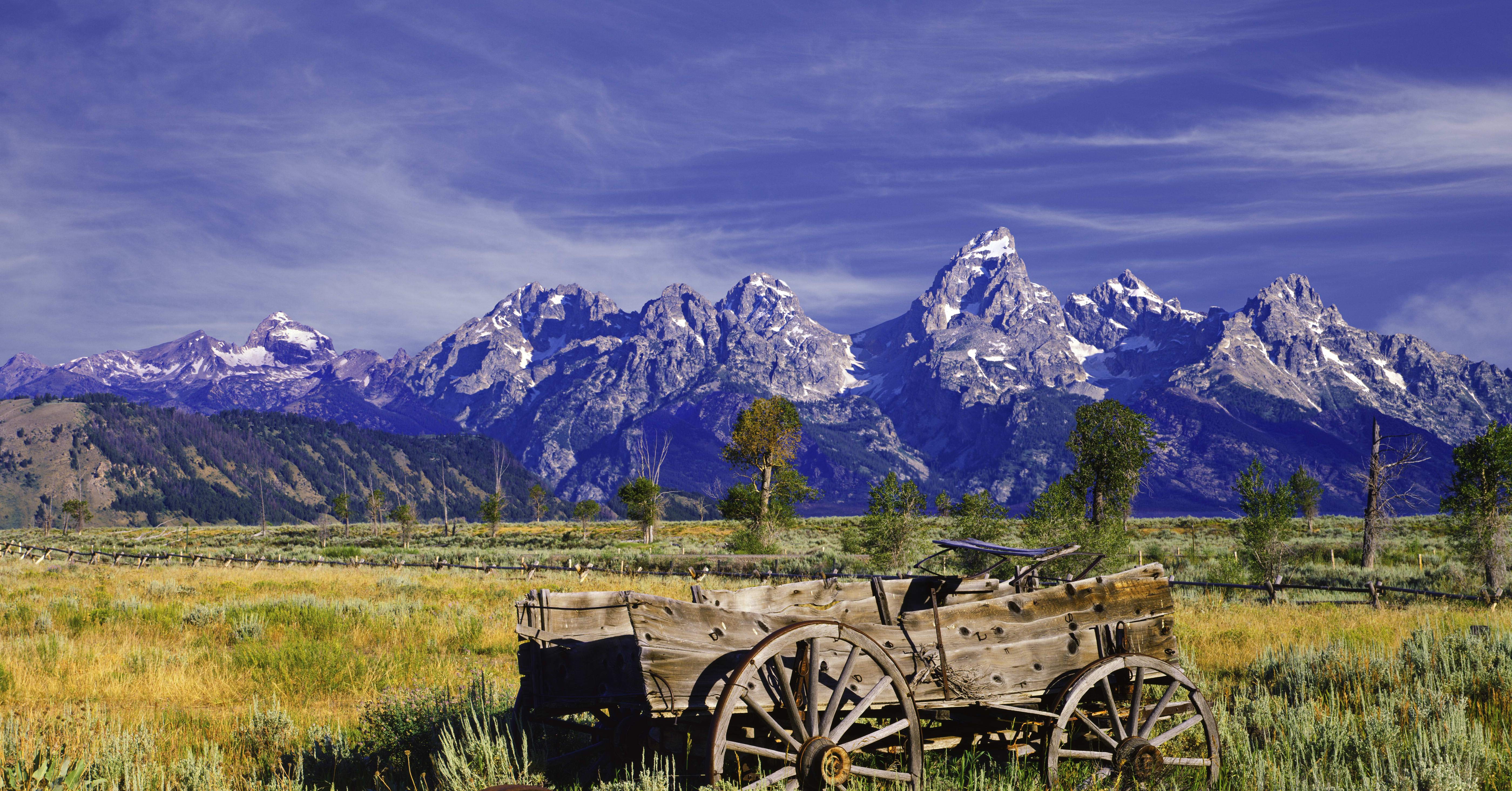 The Grand Teton National Park in Wyoming.