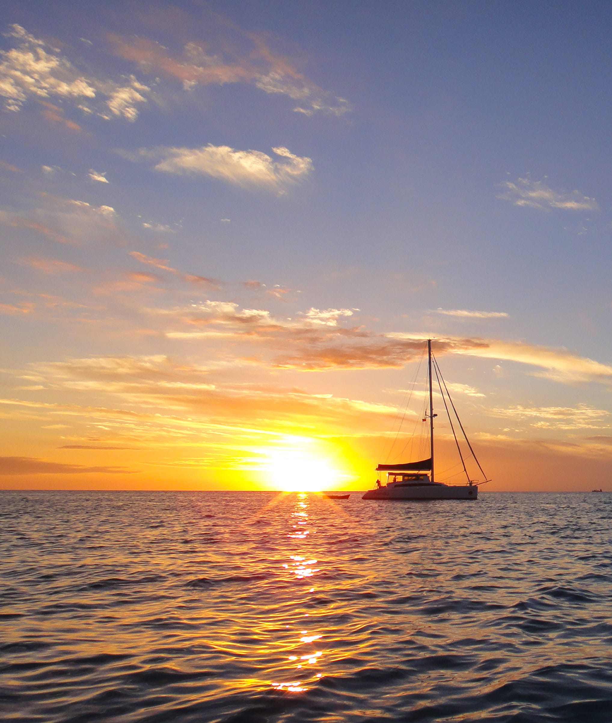 A sailboat in The Bahamas.