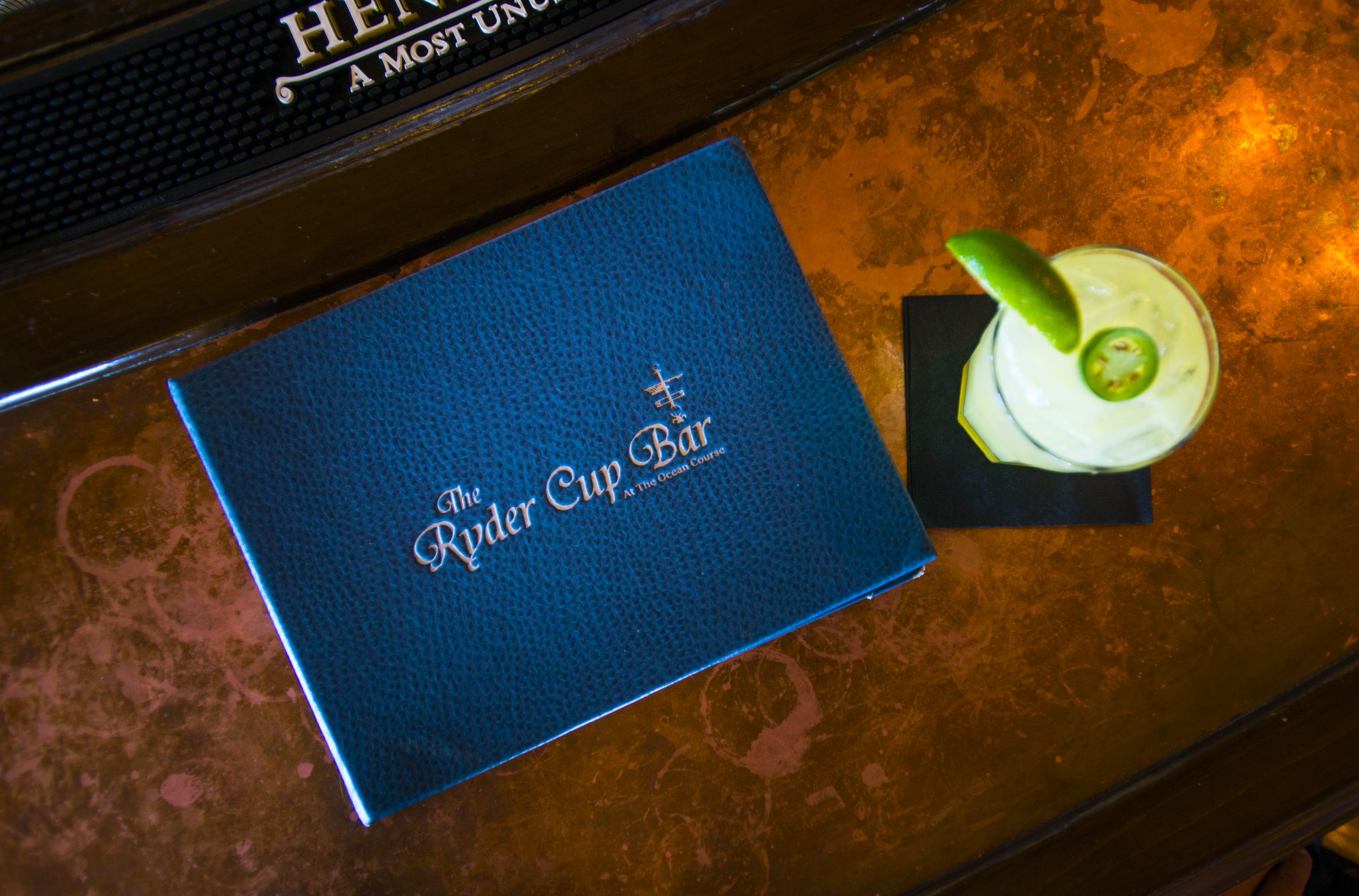 The Ryder Cup Bar at the Ocean Course.