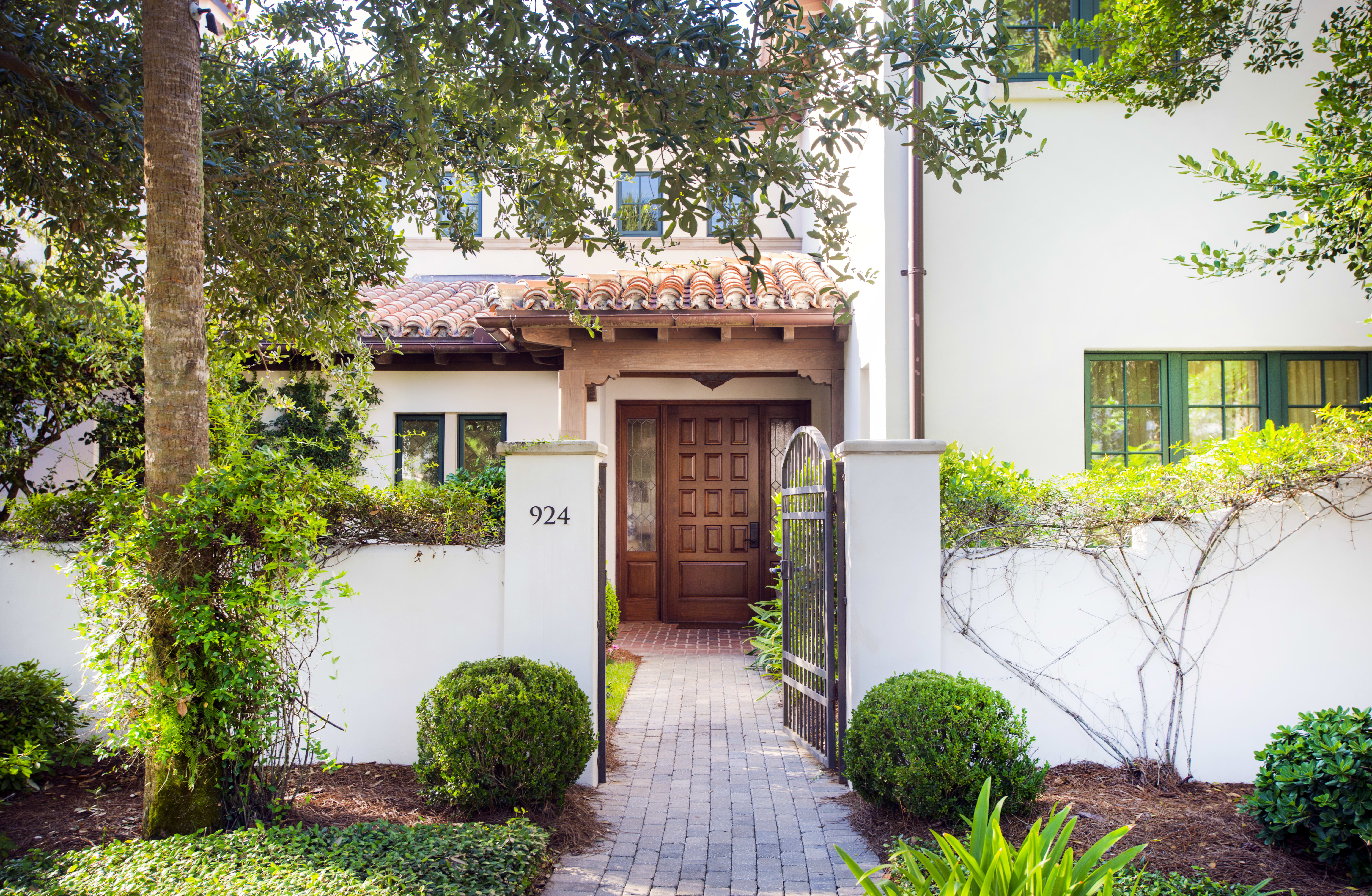 Entrance to a private home in Sea Island, Georgia.
